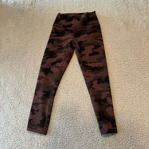 Lululemon Wunder Train High Rise Crop 21" Heritage 365 Camo Brown Earth Multi 4